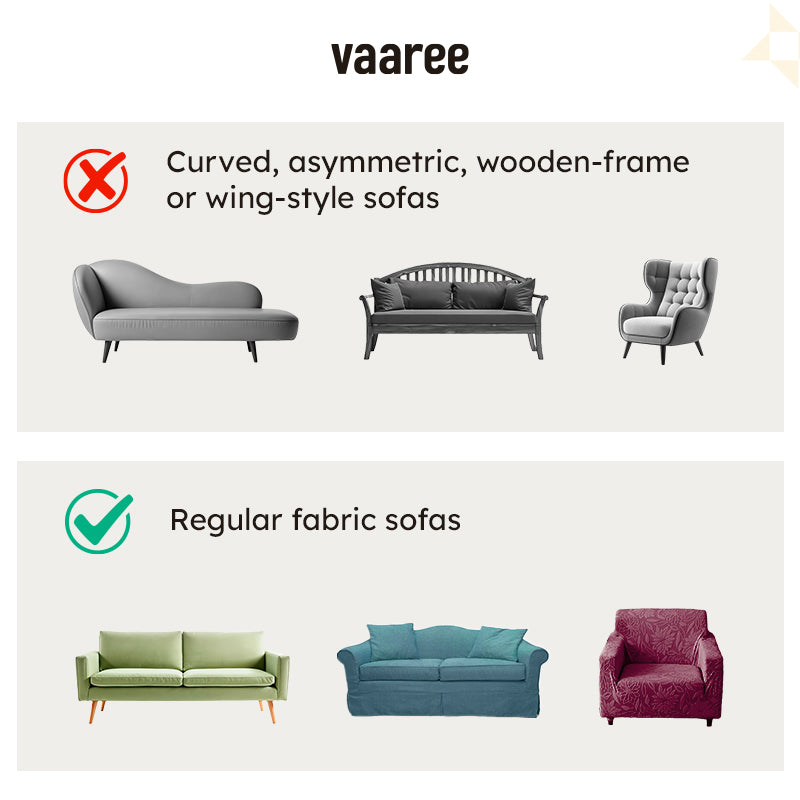 Daina Jacquard Synthetic Fibre Sofa Cover - Grey - 7